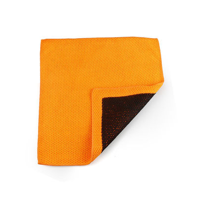 Orange Clay Microfiber Towel In Blue And Red ISO-9001 Certificated